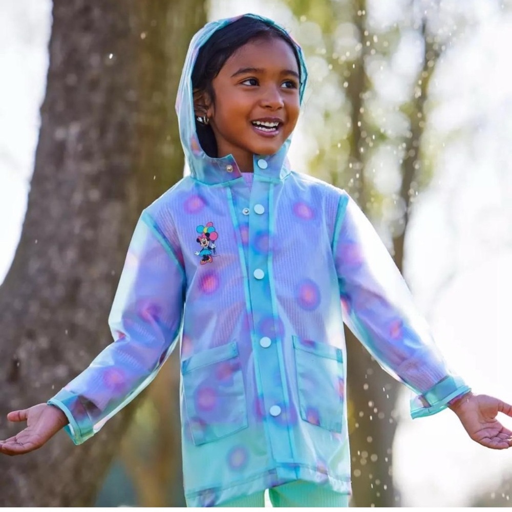 Disney Aqua and Pink Kids' Raincoat